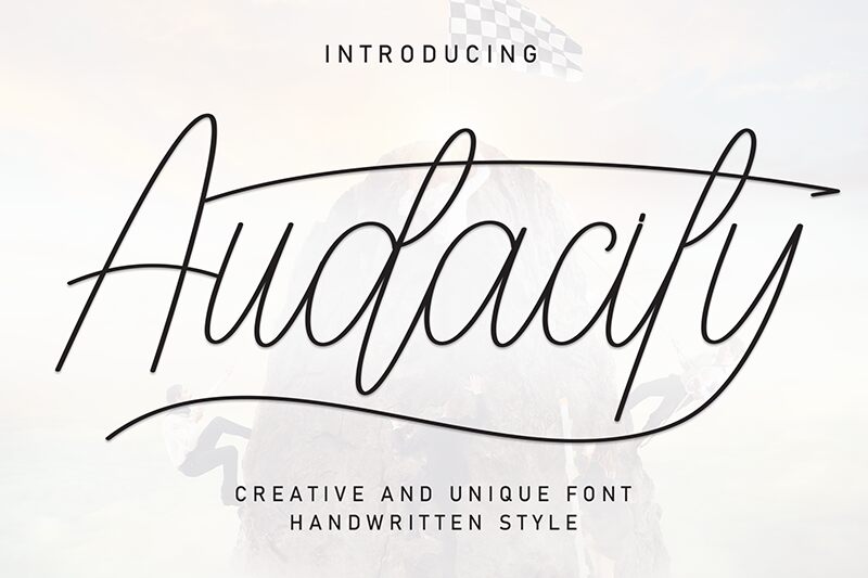 Audacity Schriftart