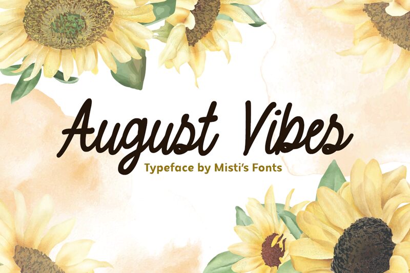 August Vibes Schriftart