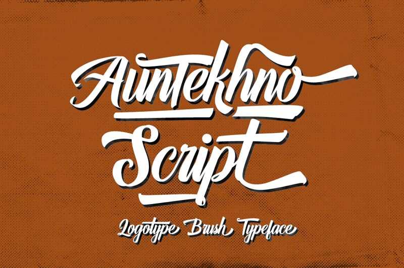 Auntekhno Script Schriftart