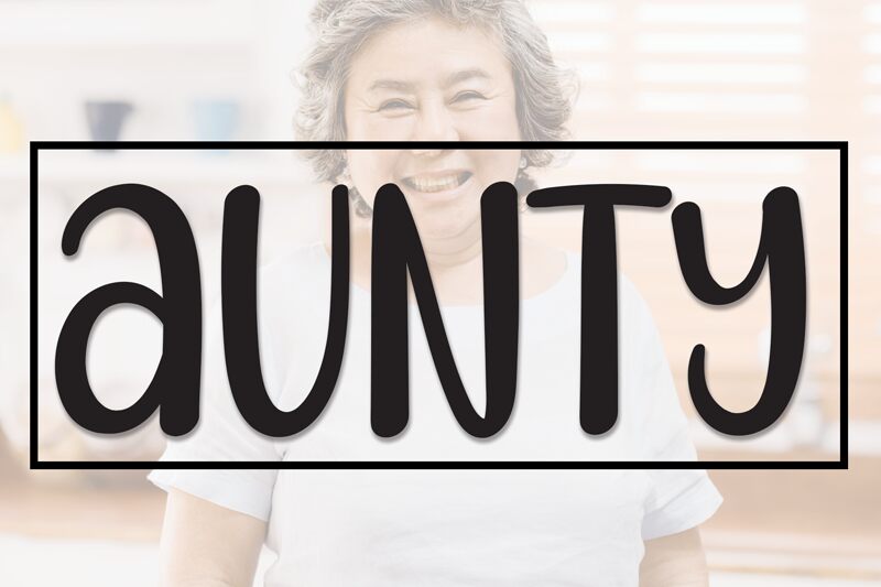 Aunty Schriftart