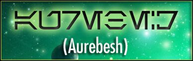 Aurebesh Carattere