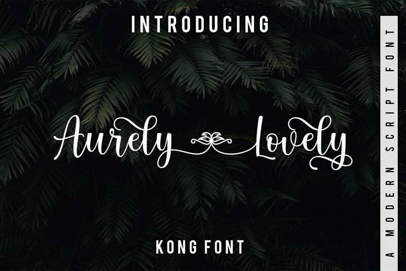Aurely Lovely Schriftart