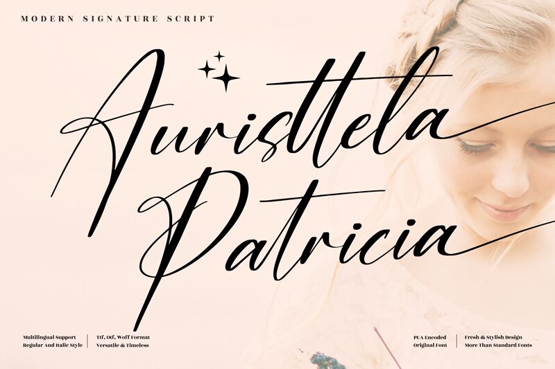 Auristtela Patricia Schriftart