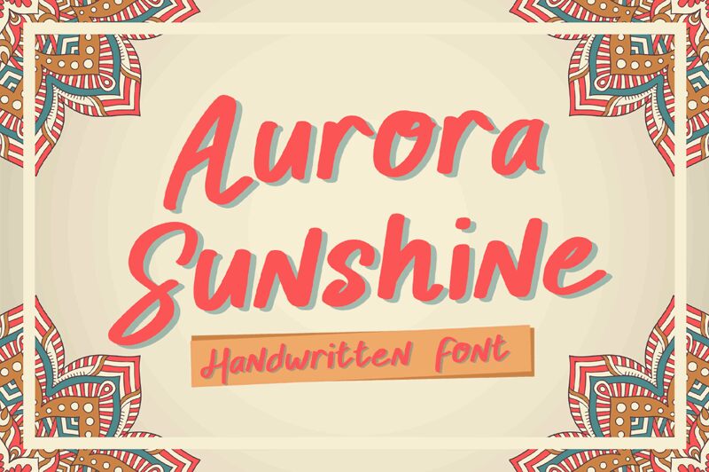 Aurora Sunshine Schriftart