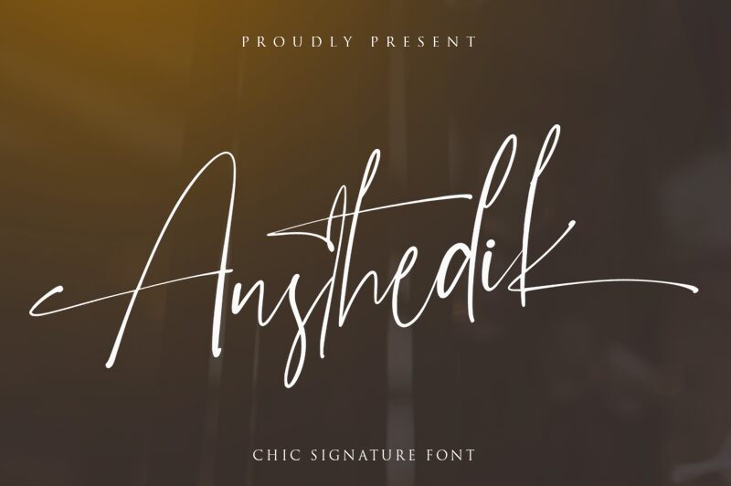 Austhedik Schriftart
