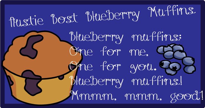 Austie Bost Blueberry Muffins Schriftart