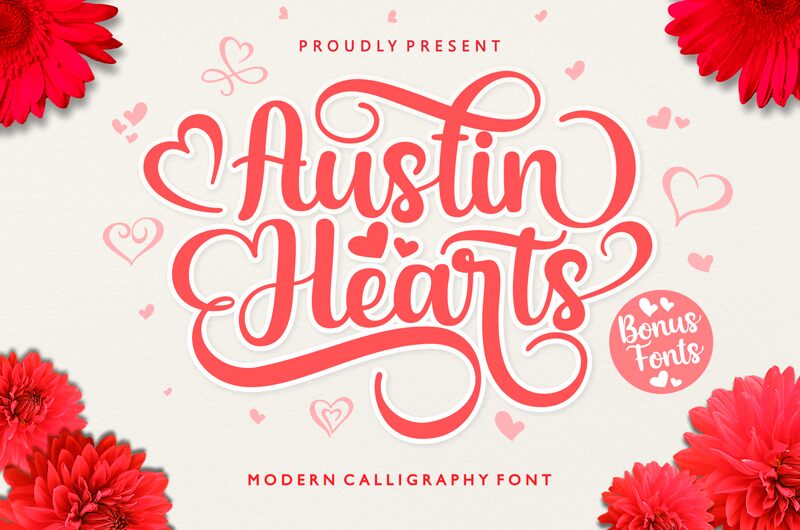 Austin Hearts الخط