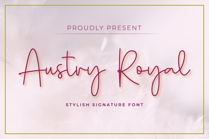 Austry Royal Schriftart