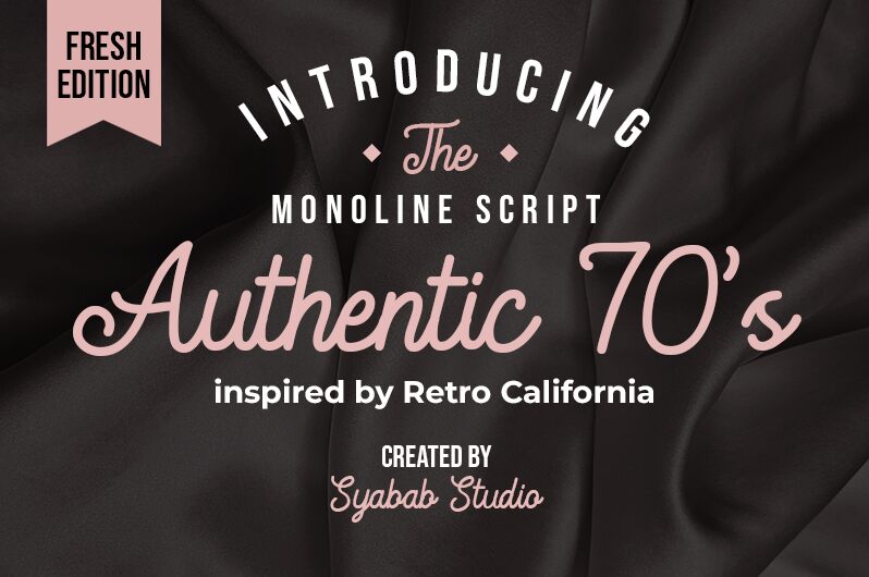 Authentic 70's Шрифт