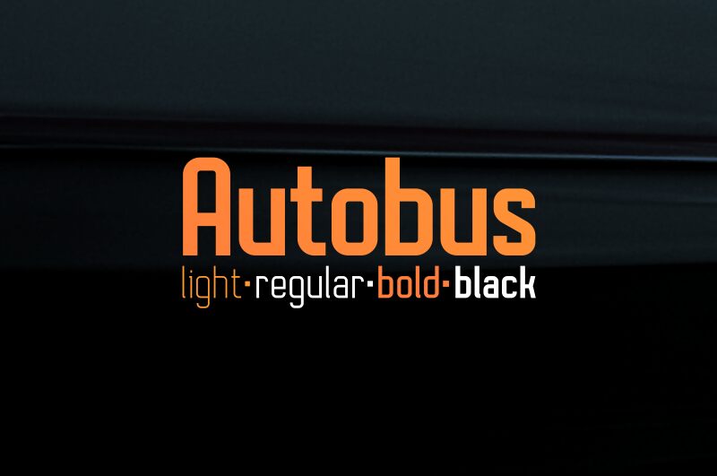 Autobus Schriftart