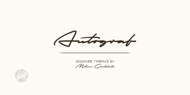 Autograf Schriftart