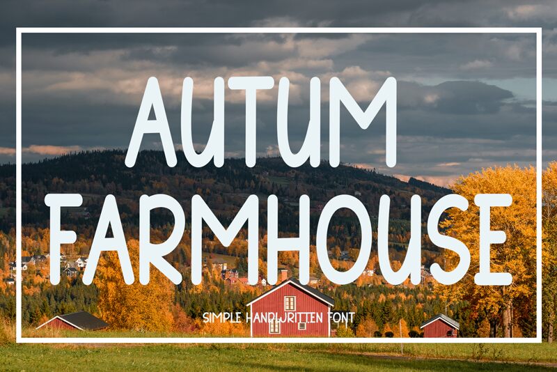 Autum Farmhouse الخط 