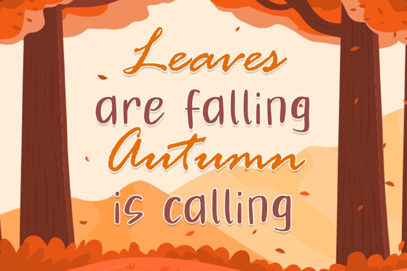 Autumn Fall Schriftart