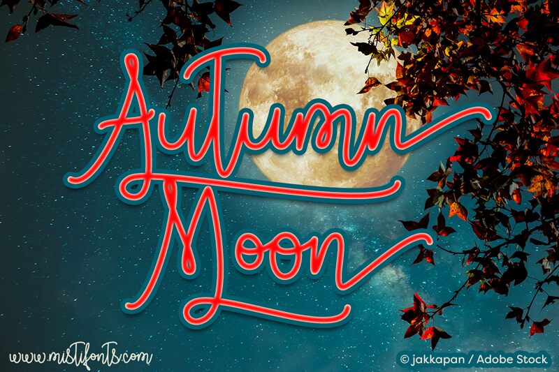 Autumn Moon Czcionka