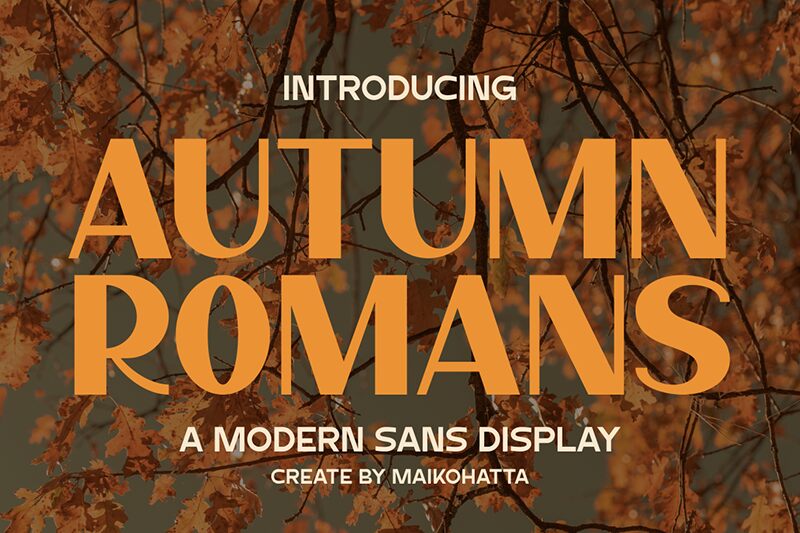 Autumn Romans Druh písma