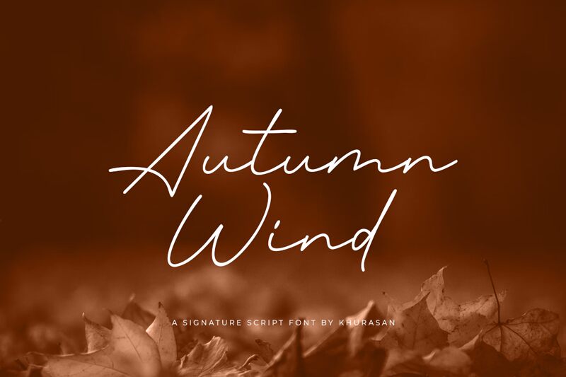 Autumn Wind Fonte