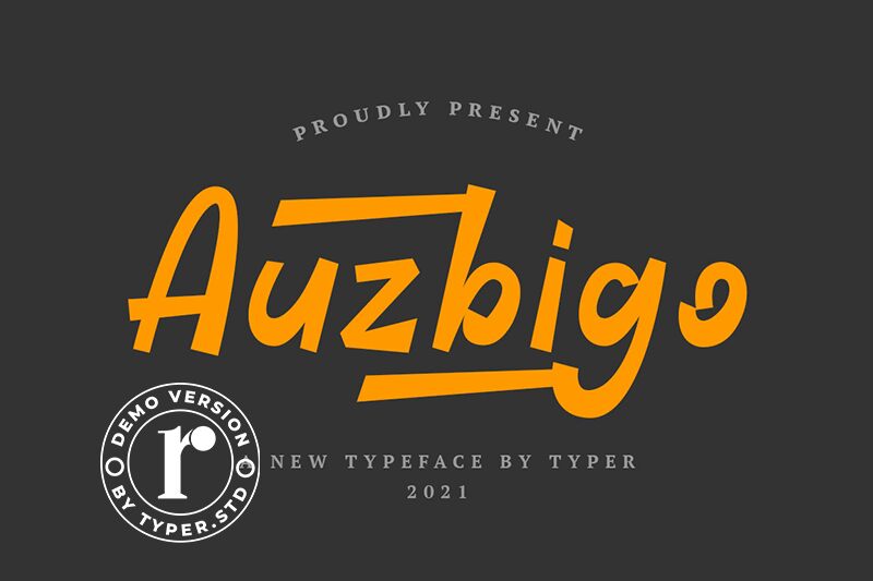 Auzbigo Schriftart