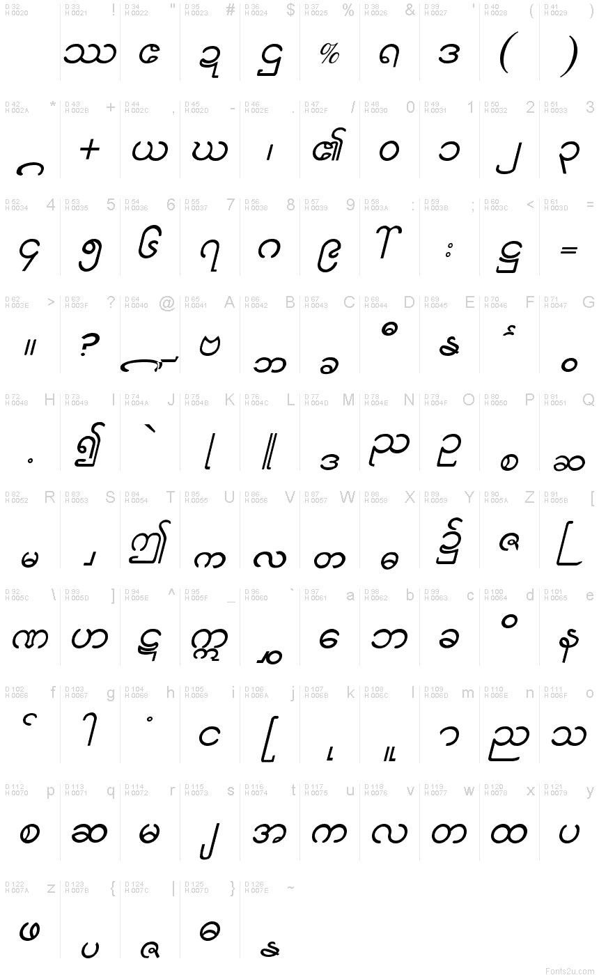 nudi fonts