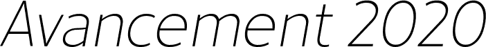 Avancement 2020 Thin Italic