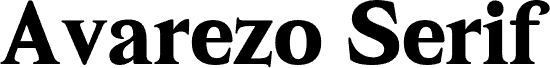 Avarezo Serif PERSONAL USE Regular