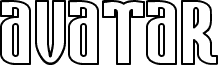 Preview of the Avatar Outline font