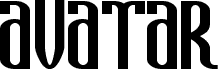 Preview of the Avatar font