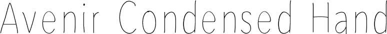 AvenirCondensedHand