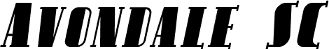 Avondale SC Italic