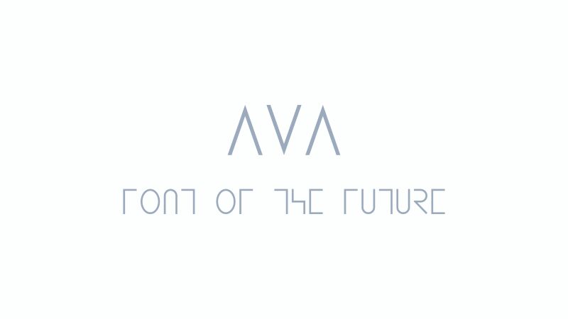 AVA Schriftart