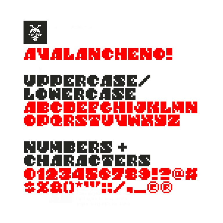 Avalancheno Czcionka