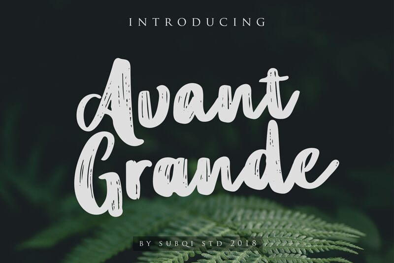 Avant Grande Schriftart