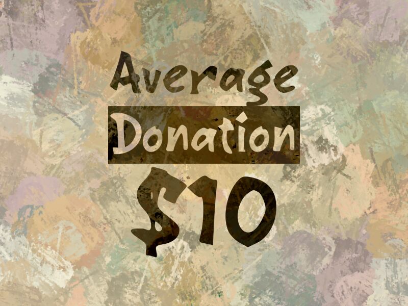 a Average Donation $10 Czcionka
