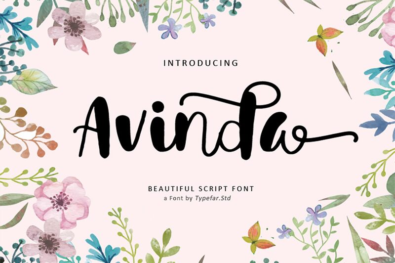 Avinda Schriftart