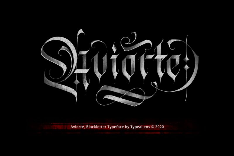 Aviorte Schriftart