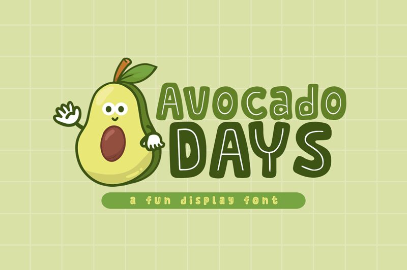 Avocado Days Шрифт