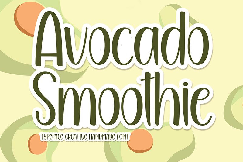 Avocado Smoothie Czcionka