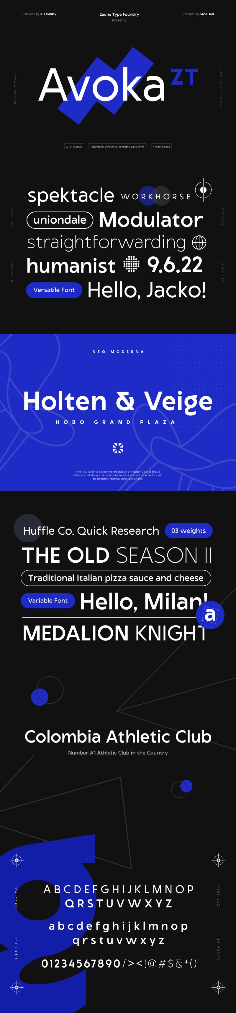 Avoka ZT_Standard Version 1.0 Carattere