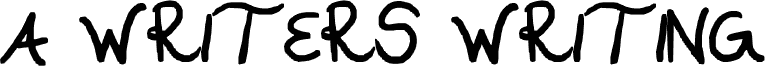 Preview of the A WRITERS WRITING font