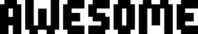 Preview of the AWESOME Regular font