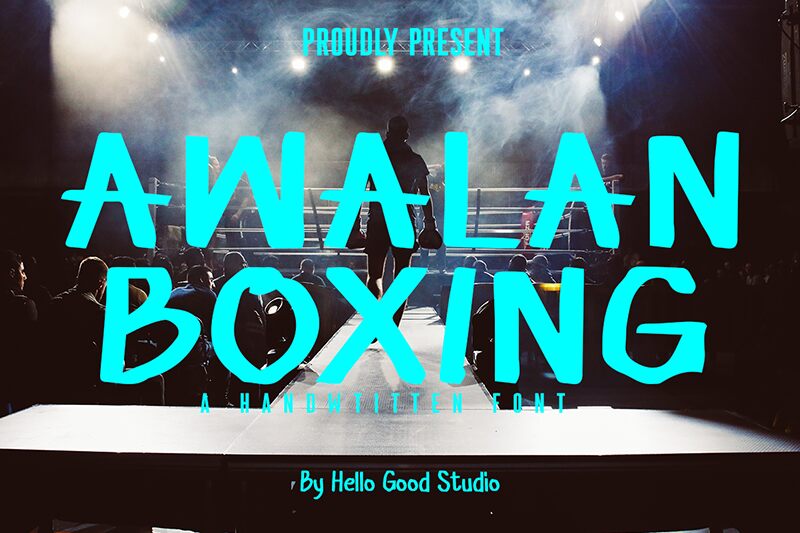 Awalan Boxing Schriftart