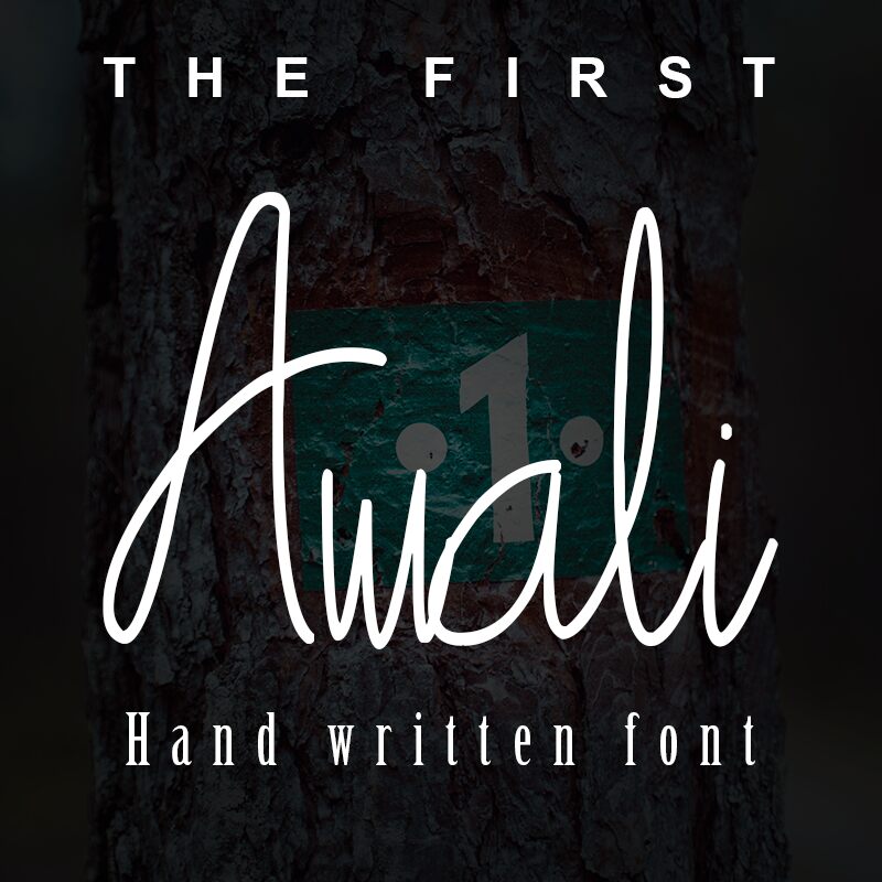 Awali 字体