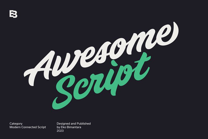 Awesome Script Schriftart