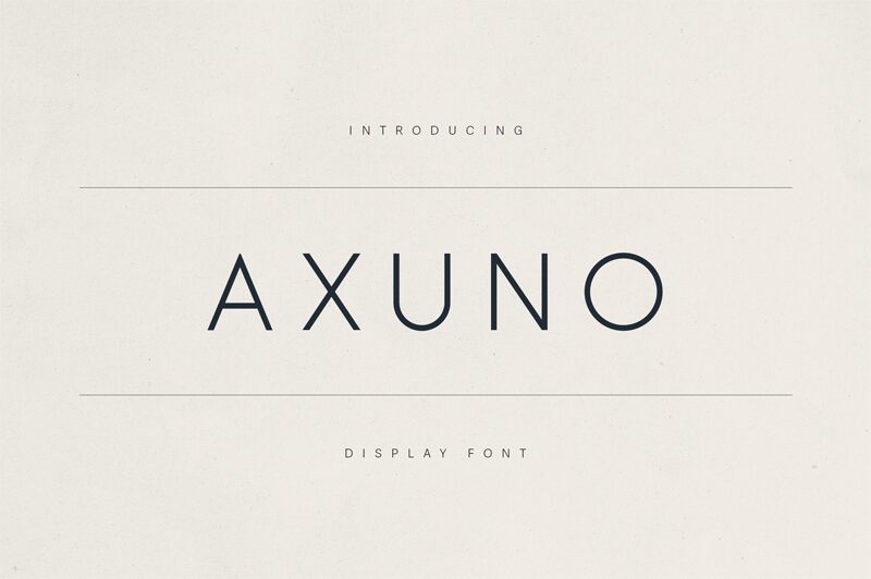 Axuno Schriftart