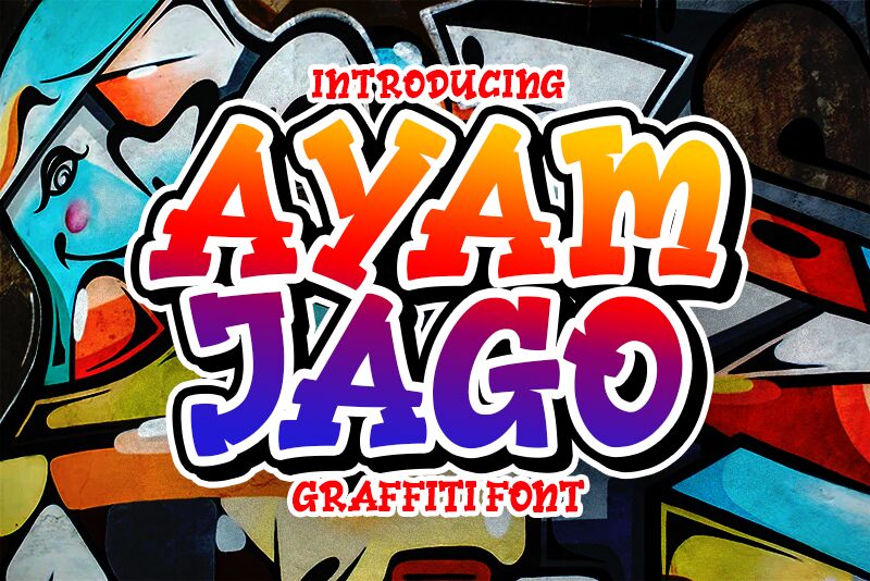 Ayam Jago Schriftart