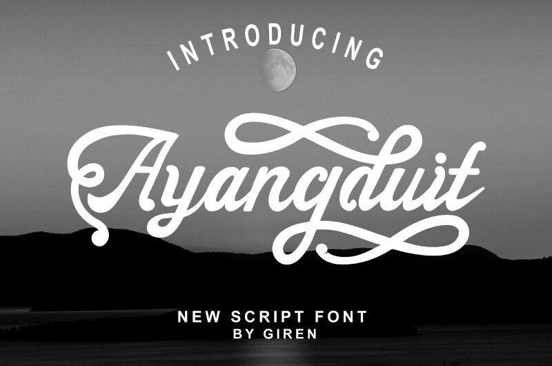 ayangduit Schriftart