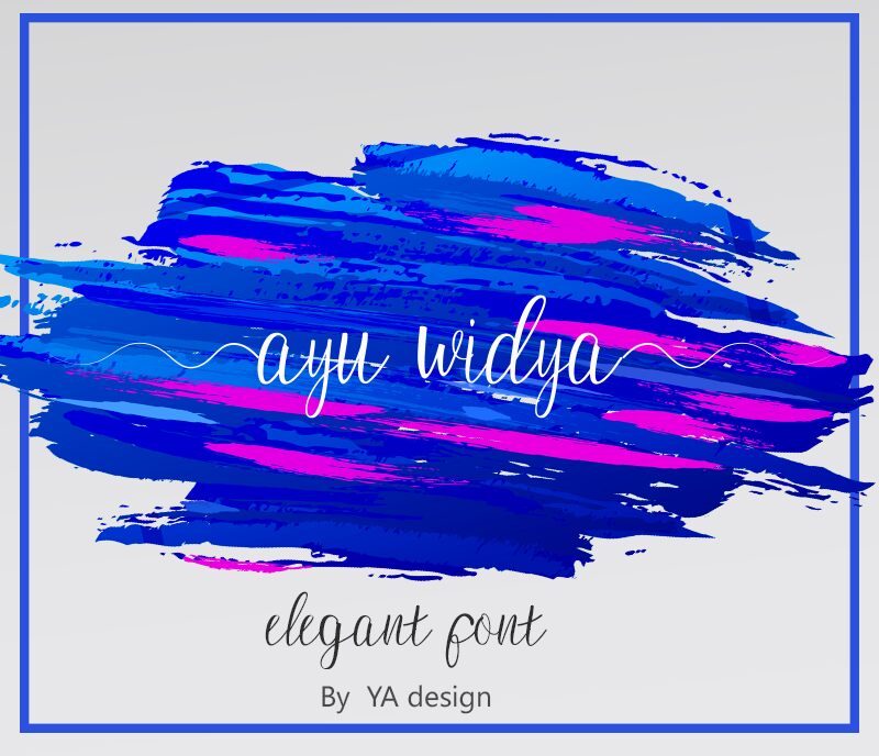 ayu widya 字体