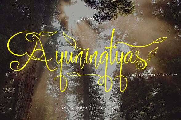 Ayuningtyas フォント