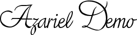 Preview of the Azariel Demo font
