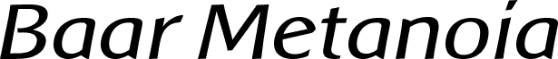 Baar Metanoia Italic