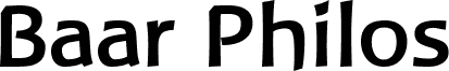 Preview of the Baar Philos Bold font